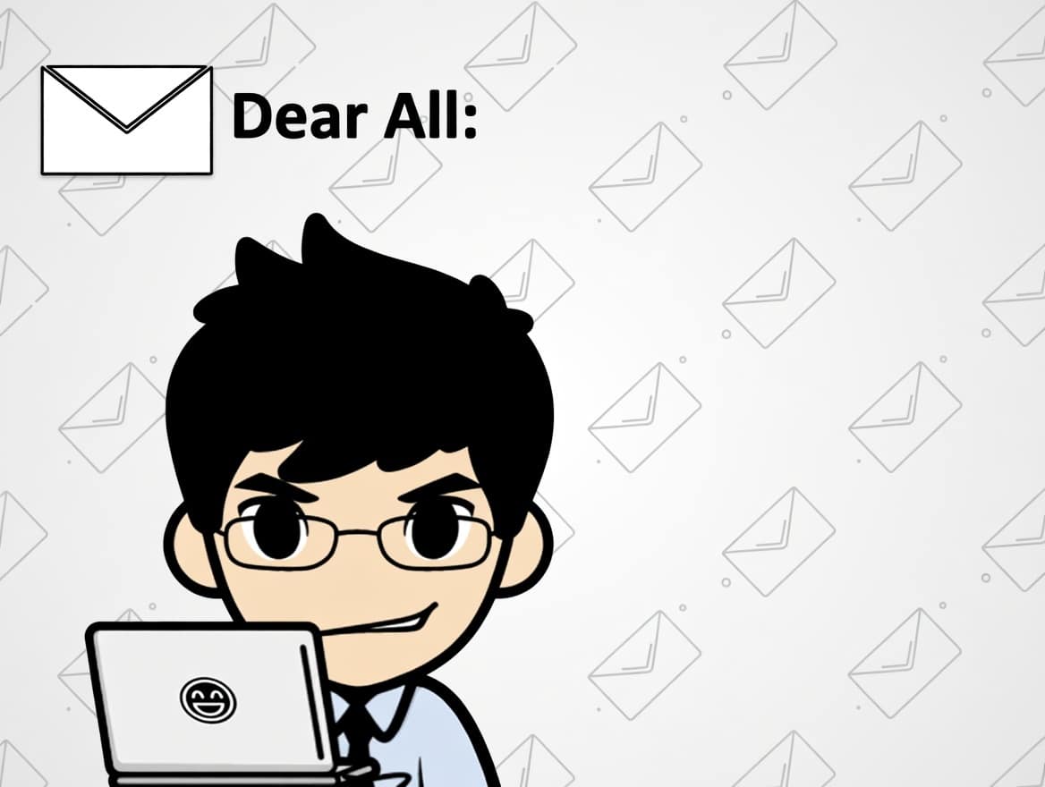 英語メールの宛名の書き方を場面別に解説するイメージ