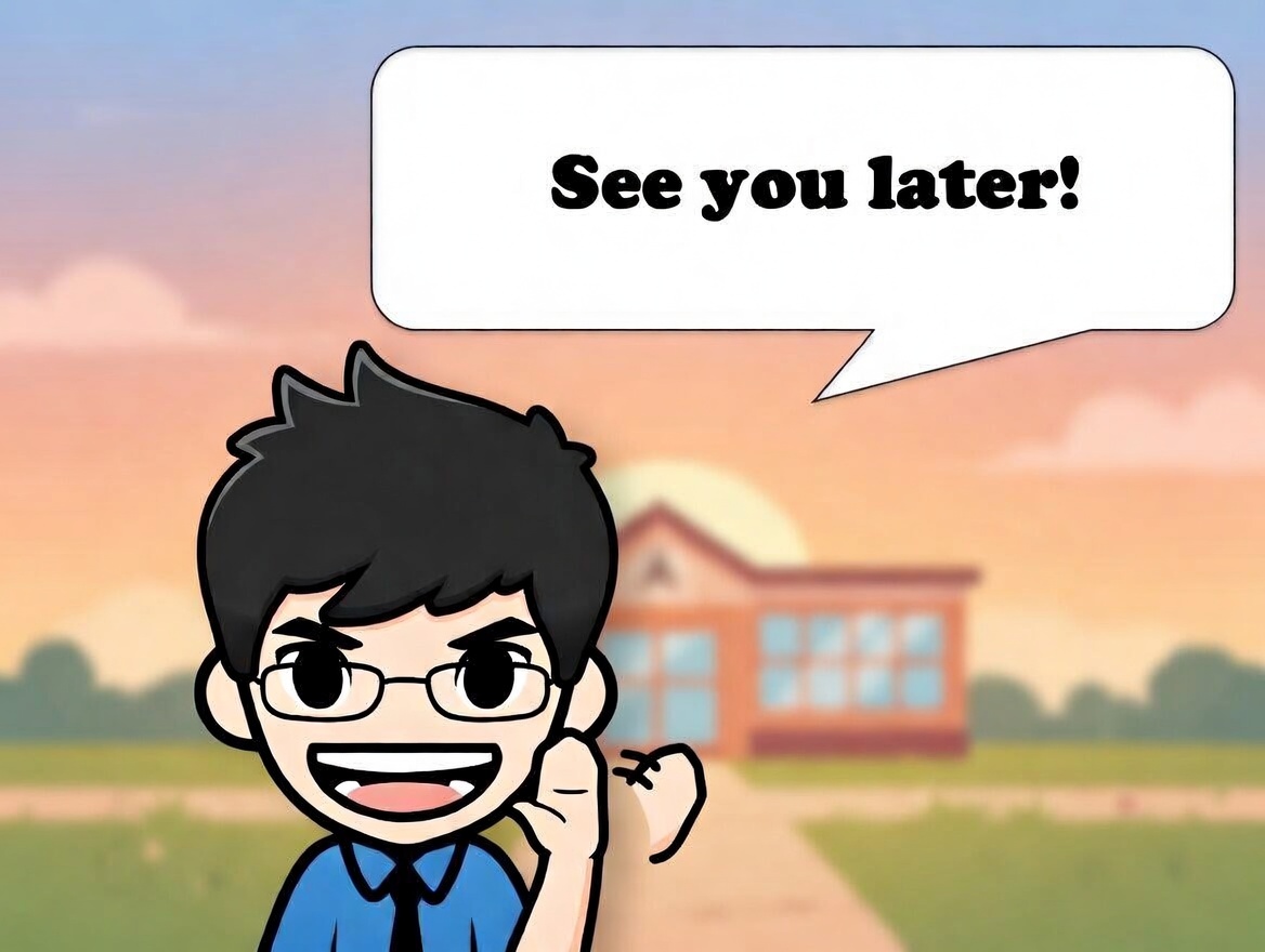 英語の別れの挨拶を場面別に解説するイメージ