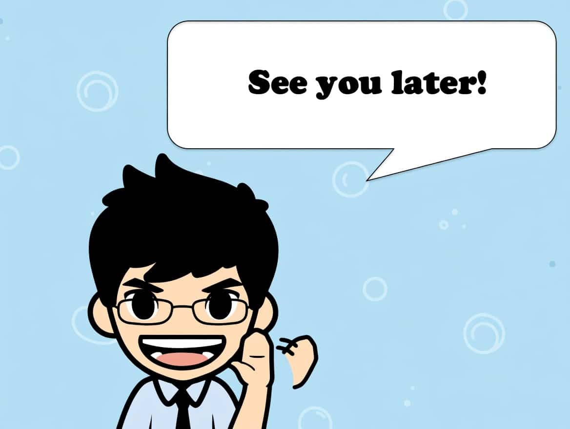 英語の別れの挨拶を場面別に解説するイメージ