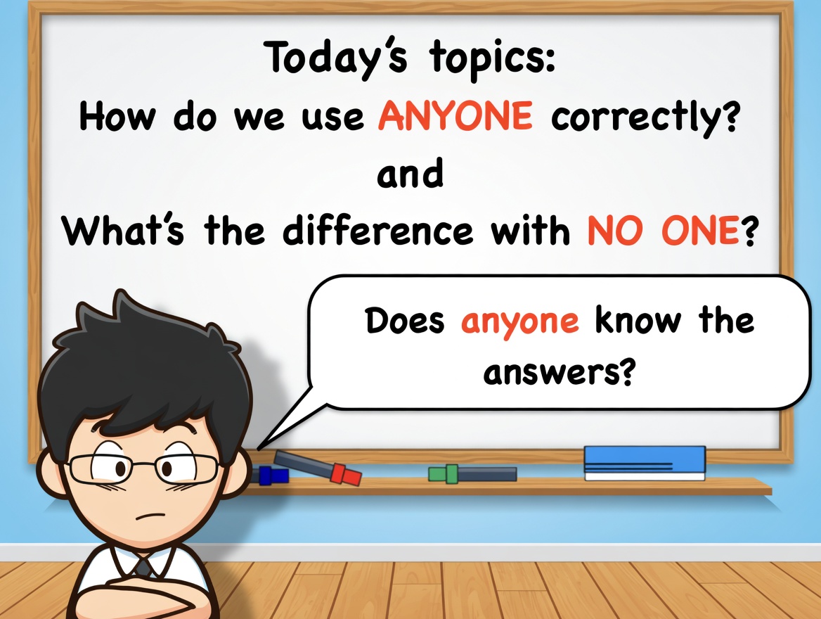 anyone and someone difference in English explained with examples